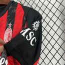 Camisa AC Milan I 25/26 Casa Vermelho Preto