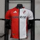 Camisa River Plate III 25/26 Jogador Branco Vermelho