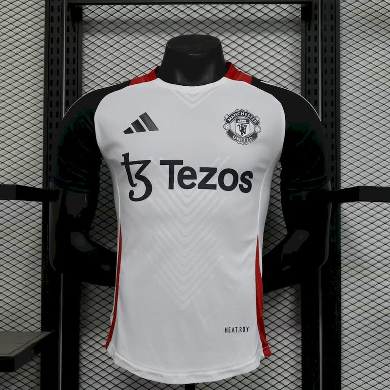 Camisa Manchester United  25/26 - Branca - Adidas - Pré Treino Jogador