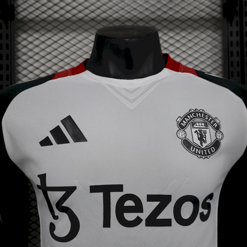 Camisa Manchester United  25/26 - Branca - Adidas - Pré Treino Jogador