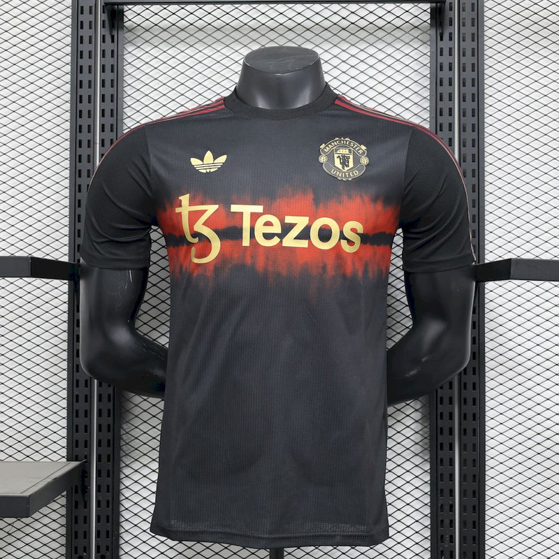 Camisa Manchester United  25/26 - Preto - Adidas - Edição Especial Jogador