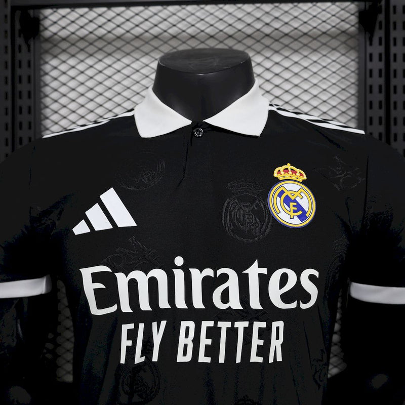 Camisa Real Madrid 25/26 - Adidas - Edição Especial Preta Jogador